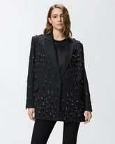 Blazer with crystals and pearls -  | Pinko