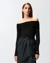 Maglia con collo sciallato -  | Pinko