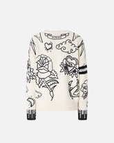 Maglione girocollo con fantasie -  | Pinko