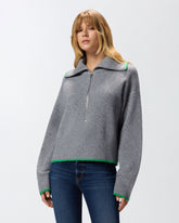 Maglia in lana e cashmere con zip -  | Pinko