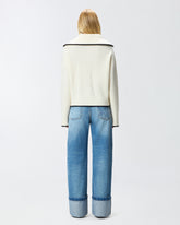 Maglia in lana e cashmere con zip -  | Pinko