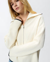 Maglia in lana e cashmere con zip -  | Pinko