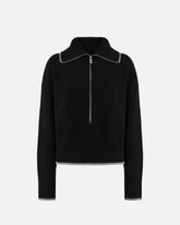 Maglia in lana e cashmere con zip -  | Pinko