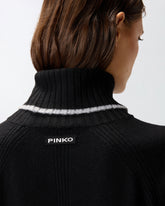 Abito corto in maglia a collo alto -  | Pinko