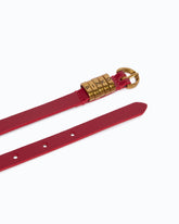 1.2-cm belt with PINKO lettering logo - Red | Pinko