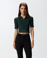 Maglia stile polo con perle -  | Pinko