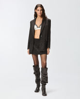 Minigonna con strass -  | Pinko