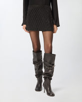 Minigonna con strass -  | Pinko