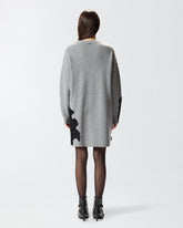 Abito corto in maglia con pizzo -  | Pinko