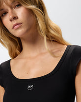 Top a costine con logo Love Birds -  | Pinko