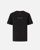 T-shirt logo strass -  | Pinko