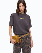 T-shirt « Too Glam To Give A Damn » à strass -  | Pinko