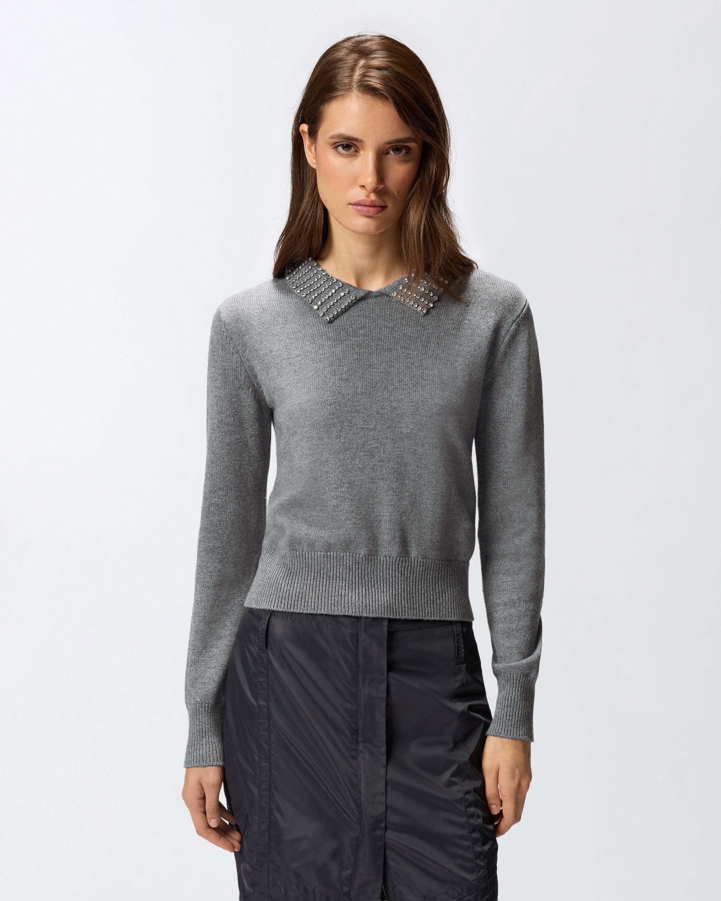 PINKO TOP TUNIQUE CHIC AVEC BIJOUX AUTOUR DU COL T.36/38 PINKO TOP TUNIQUE CHIC AVEC BIJOUX AUTOUR DU COL T.36/38