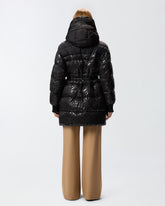 Piumino in tela tecnica stampa logo -  | Pinko