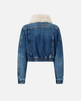 Giubbino trucker in denim con collo morbido -  | Pinko