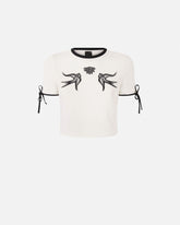 T-shirt cropped Love Birds -  | Pinko