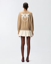 Maglione con maxi logo Love Birds -  | Pinko