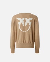 Maglione con maxi logo Love Birds -  | Pinko