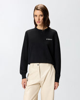 Sweater with Love Birds maxi-logo -  | Pinko