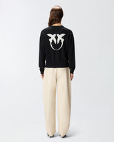 Maglione con maxi logo Love Birds -  | Pinko