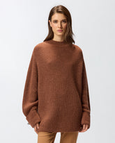 Maglione a costine con collo montante -  | Pinko