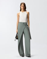 Pantaloni wide leg a portafoglio -  | Pinko