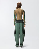 Maglia trasparente con paillettes e piume -  | Pinko