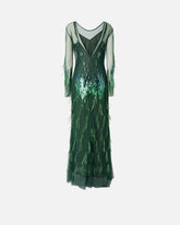 Abito con paillettes e piume -  | Pinko