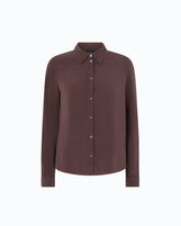 Camicia in seta sand wash - Marrone | Pinko