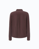 Camicia in seta sand wash - Marrone | Pinko