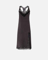 Abito lingerie in seta e pizzo -  | Pinko