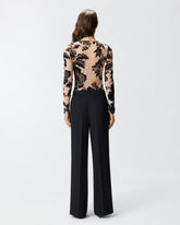 Maglia trasparente stampa flock -  | Pinko