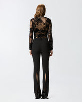 Maglia trasparente stampa flock -  | Pinko