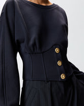 Felpa bustier con bottoni -  | Pinko