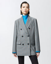 Blazer doppiopetto con fantasia a quadri -  | Pinko