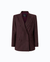 Zweireihige Jacke mit Karomuster -  | Pinko