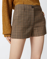 Shorts ampi con fantasia a quadri -  | Pinko