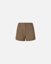 Shorts ampi con fantasia a quadri -  | Pinko
