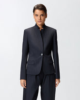 Blazer sfiancato in lana gessata -  | Pinko