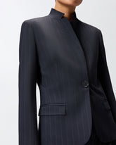 Blazer sfiancato in lana gessata -  | Pinko