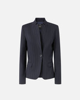 Blazer sfiancato in lana gessata -  | Pinko