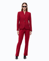 Einreihige Jacke im Slim Fit - Rot | Pinko
