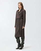 Abito midi chemisier con cintura -  | Pinko