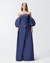 Gonna lunga ampia con cintura -  | Pinko