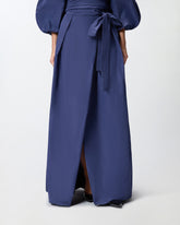 Gonna lunga ampia con cintura -  | Pinko