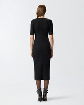 Abito midi in pizzo di maglia -  | Pinko