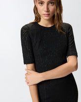 Abito midi in pizzo di maglia -  | Pinko