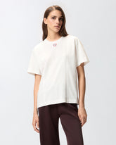 T-shirt ricamo cuore -  | Pinko