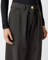 Pantaloni balloon in cotone smerigliato -  | Pinko