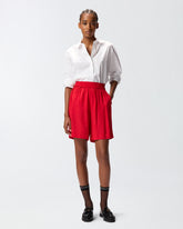 Pantaloni corti in viscosa jacquard -  | Pinko